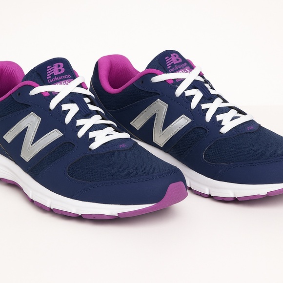New Balance 635 Women’s Running Shoes – Navy & Purple, Lightweight - Picture 5 of 7